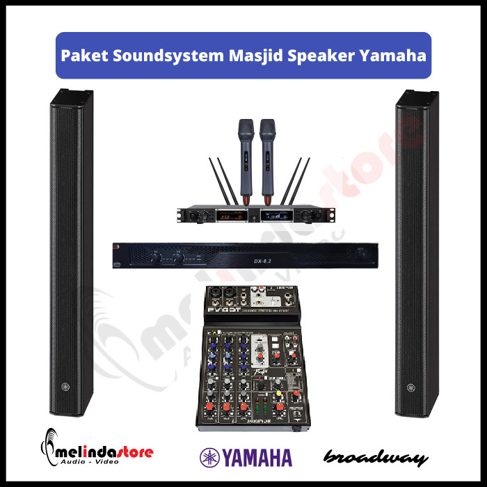 Paket Sound System Masjid Indoor Speaker Yamaha | 50m2 B